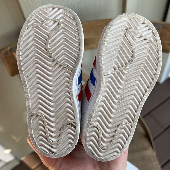 Adidas Red White & Blue Superstarts❤️🤍💙 - Picture 6 of 11